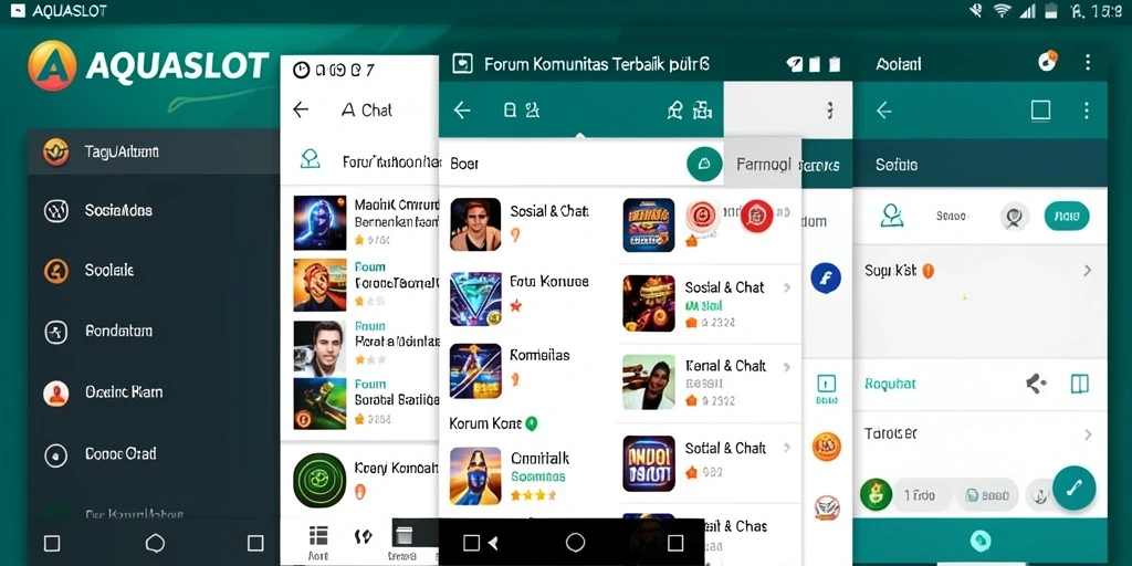Kemudahan antarmuka AQUASLOT untuk forum komunitas.