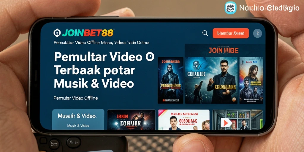 Tampilan antarmuka JOINBET88 dengan fitur Pemutar Video Offline yang mudah digunakan.