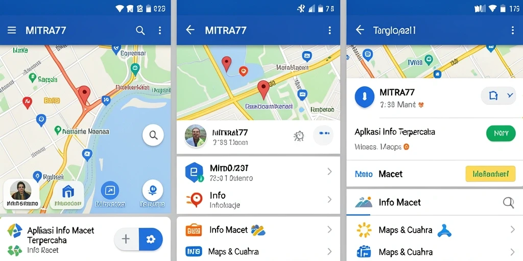 Antarmuka pengguna MITRA77 yang menarik dan informatif.