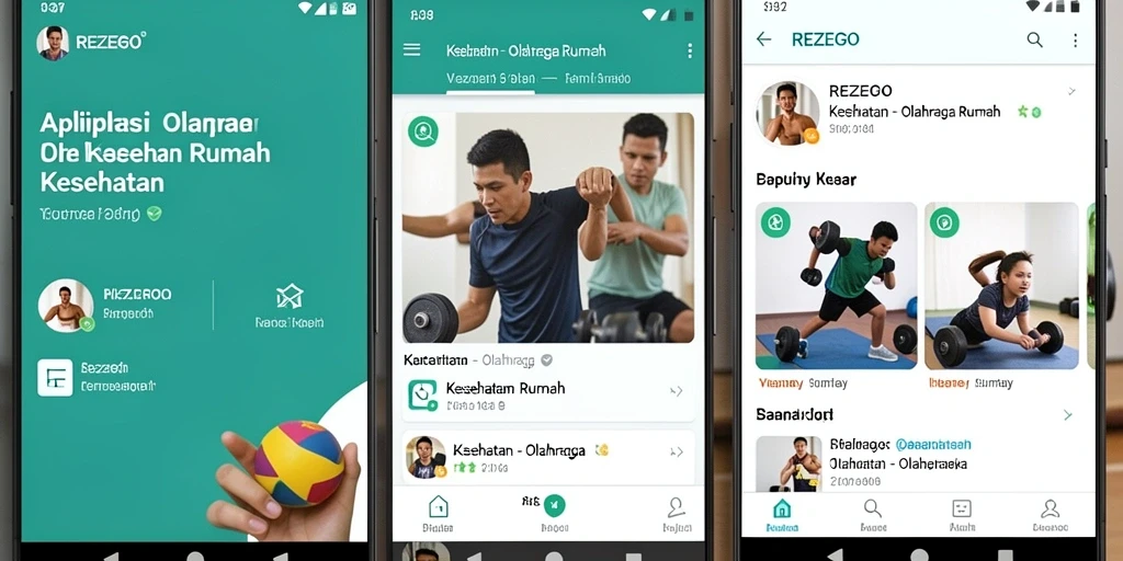 Antarmuka pengguna REZEGO yang menarik dan mudah dipahami.