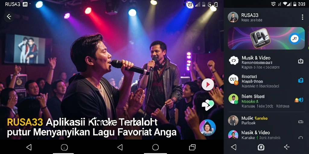 Tampilan antarmuka RUSA33 yang menarik untuk karaoke.