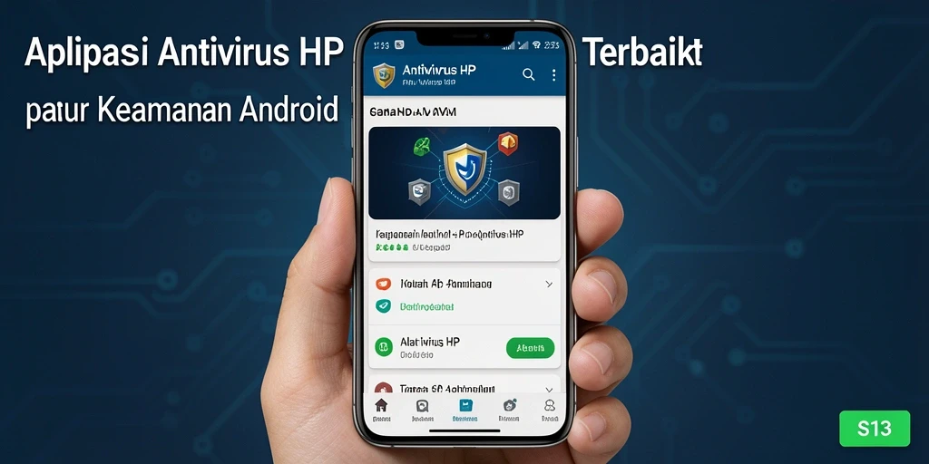 Tampilan antarmuka S13 yang sederhana dan mudah dipahami.