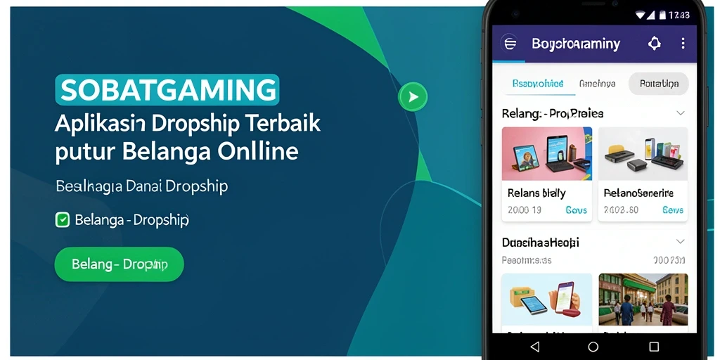 Antarmuka menarik dan fungsi Dropship SOBATGAMING.