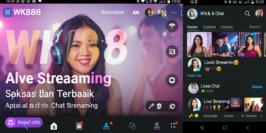 Antarmuka menarik dan fungsionalitas Live Streaming yang mudah digunakan.